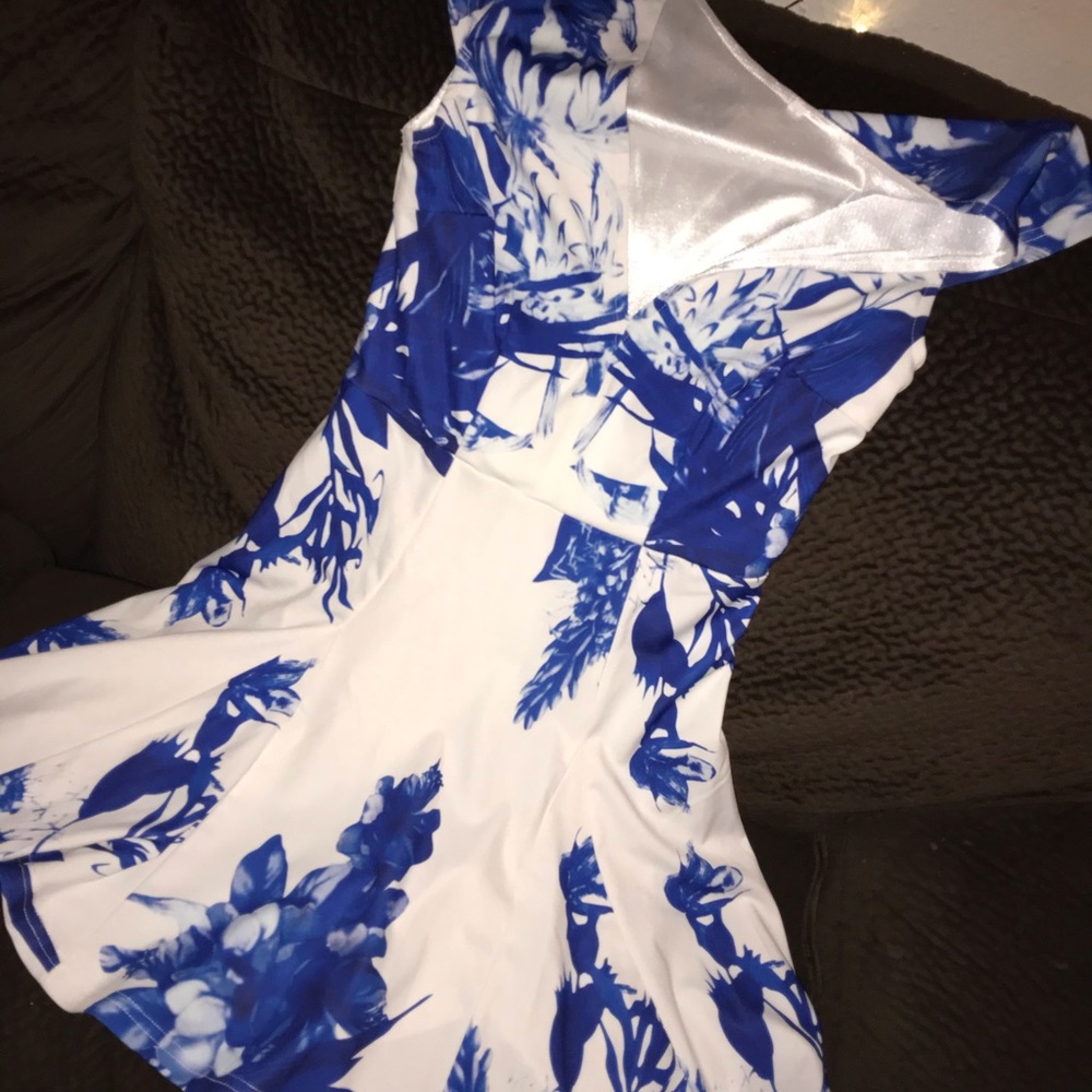 Cute white and blue dress